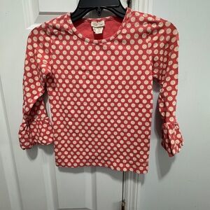 Matilda Jane secret fields holly berry red Polka Dot puffer tee top size 10